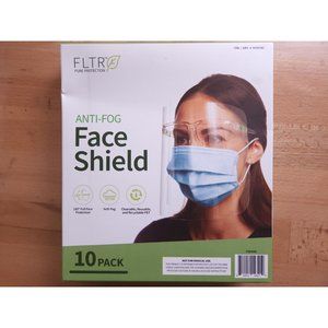 FLTR Pure Protection Anti-Fog Face Shields 10-pack Barrier Comfort